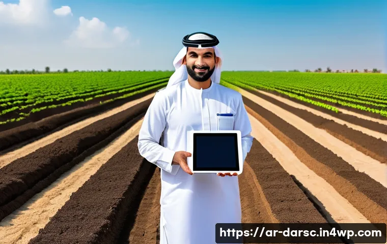 빅데이터와 지속 가능한 발전 - **Prompt 1: Future of Sustainable Agriculture in the Arab World**
"A wide-angle, vibrant, and fu...